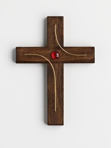 Wandkreuz mit dem Titel Begegnungen